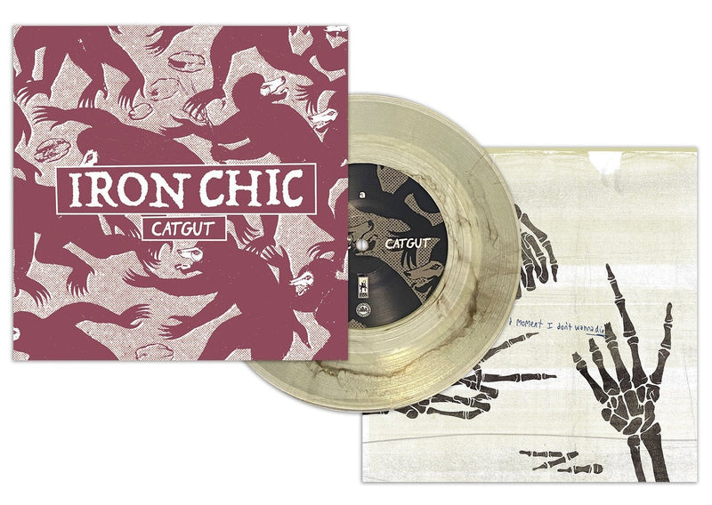 IRON CHIC/WAYS AWAY ‘SPLIT’ 7" (Limited Edition – Only 100 made, Coke Bottle Clear 7" Vinyl)