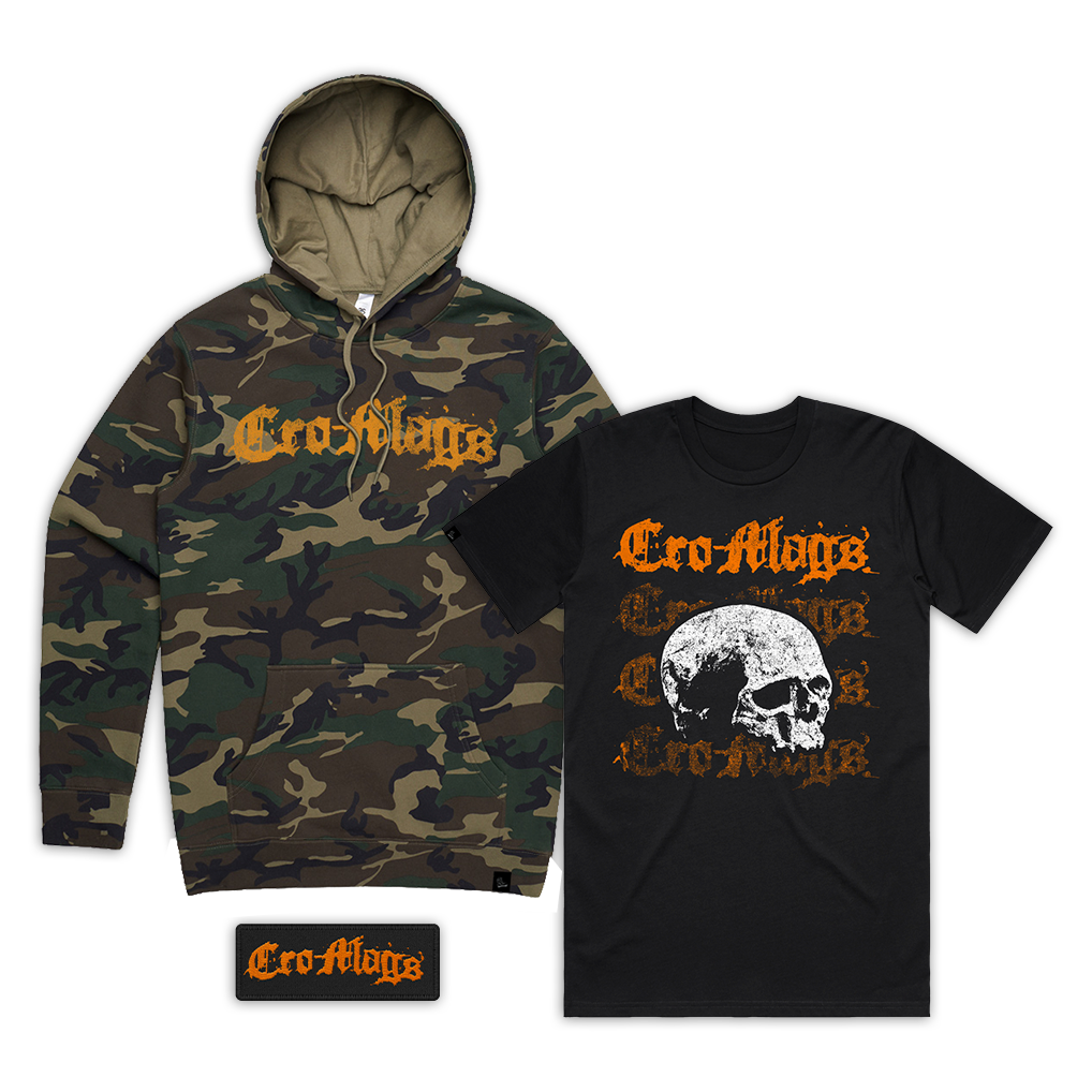 CRO-MAGS LIMITED EDITION NUMBERED HOODIE + T-SHIRT & PATCH BUNDLE