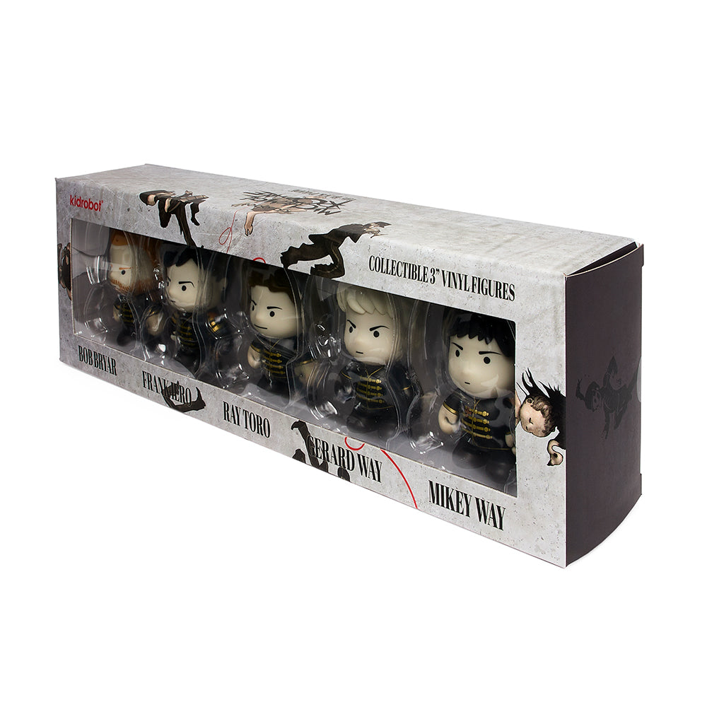 MY CHEMICAL ROMANCE - WELCOME TO THE BLACK PARADE - KIDROBOT LIMITED EDITION 3" MINI FIGURE SET