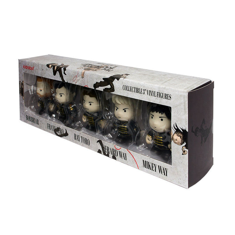 MY CHEMICAL ROMANCE - WELCOME TO THE BLACK PARADE - KIDROBOT LIMITED EDITION 3" MINI FIGURE SET