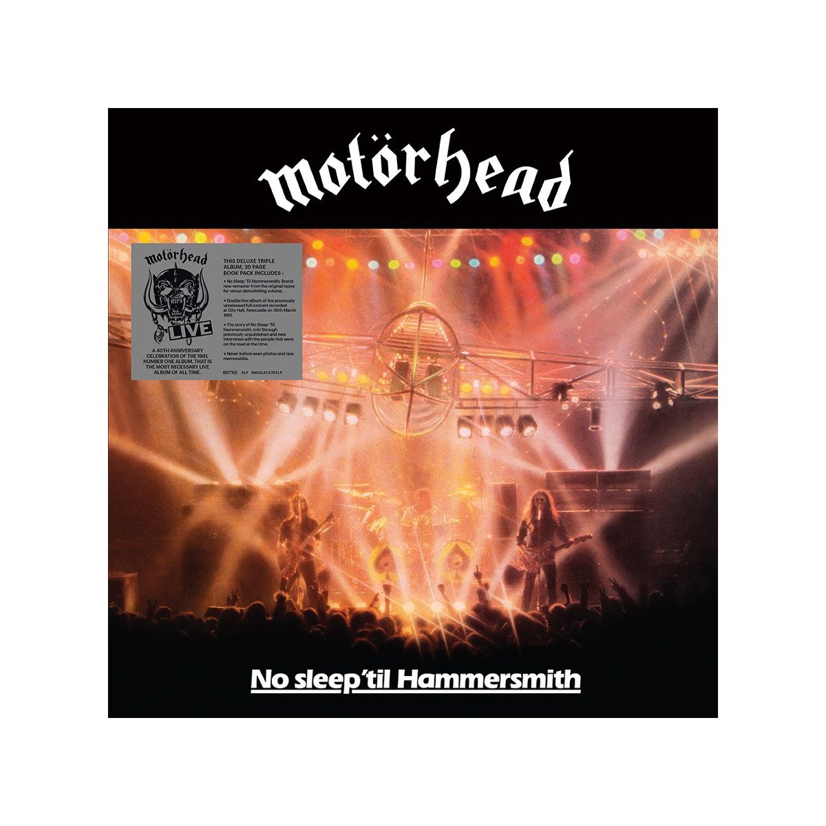 MOTORHEAD 'NO SLEEP 'TIL HAMMERSMITH' 3LP