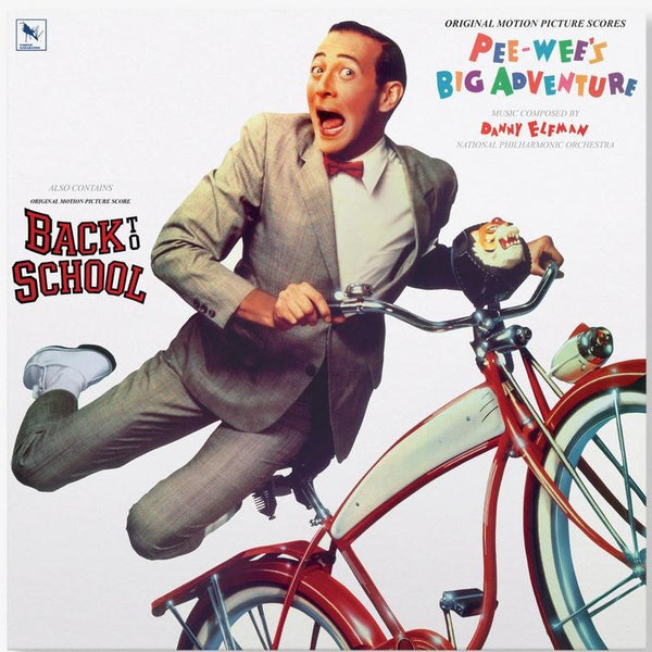 PEE-WEE'S BIG ADVENTURE/BACK TO SCHOOL LP (Red Vinyl, Music by Danny E
