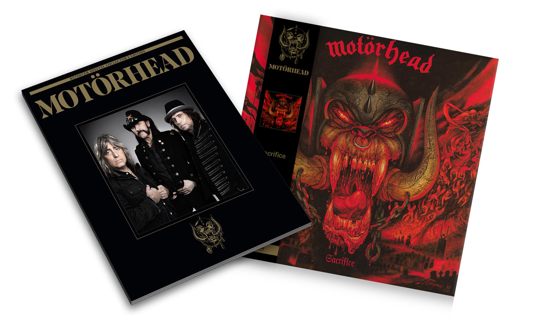 MOTÖRHEAD 'SACRIFICE' COLOR SWIRL LP + REVOLVER SPECIAL COLLECTOR'S EDITION MAGAZINE