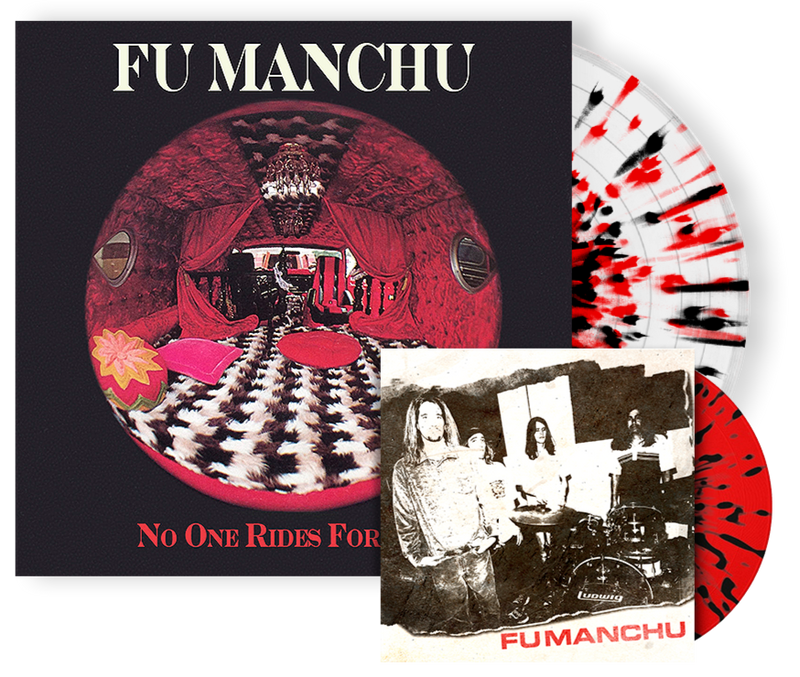FU MANCHU ‘NO ONE RIDES FOR FREE’ LP + 7" (Limited Edition — Only 300 Made, Red & Black Splatter Vinyl)