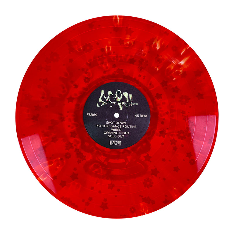 SCOWL ‘PSYCHIC DANCE ROUTINE’ EP (Limited Edition – Only 600 made, Clear / Red "Cloudy" & Screen Printed B-Side Vinyl)