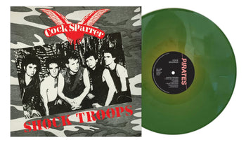 COCK SPARRER 'SHOCK TROOPS' LP (Gold, Swamp & Olive Green Marble Vinyl)