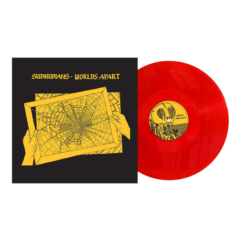 SUBHUMANS 'WOLRDS APART' LP (Blood Red Vinyl)