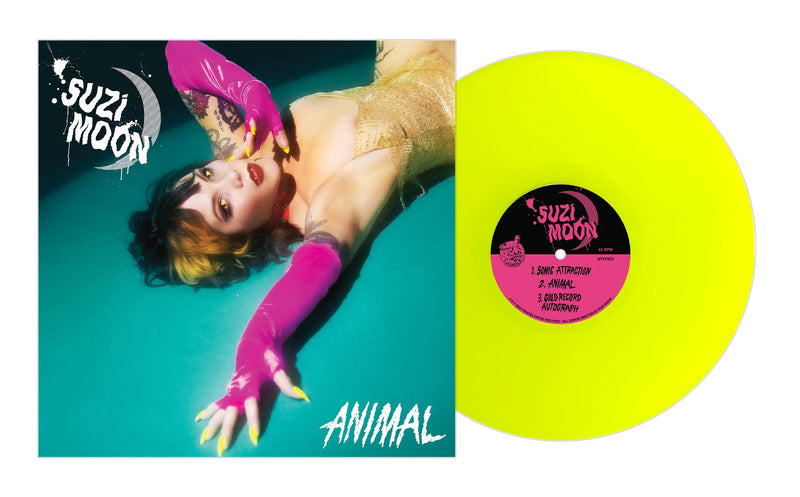 SUZI MOON 'ANIMAL' 12" EP (Neon Yellow Vinyl)