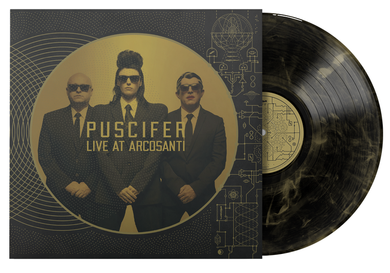 PUSCIFER ‘LIVE AT ARCOSANTI’ 2LP (Black & Gold Swirl Vinyl)