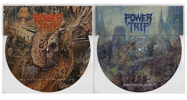 POWER TRIP 'MANIFEST DECIMATION/NIGHTMARE LOGIC' 2LP (Picture Disc, Riley Gale Foundation Edition)