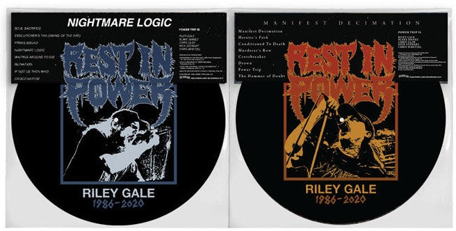 POWER TRIP 'MANIFEST DECIMATION/NIGHTMARE LOGIC' 2LP (Picture Disc, Riley Gale Foundation Edition)