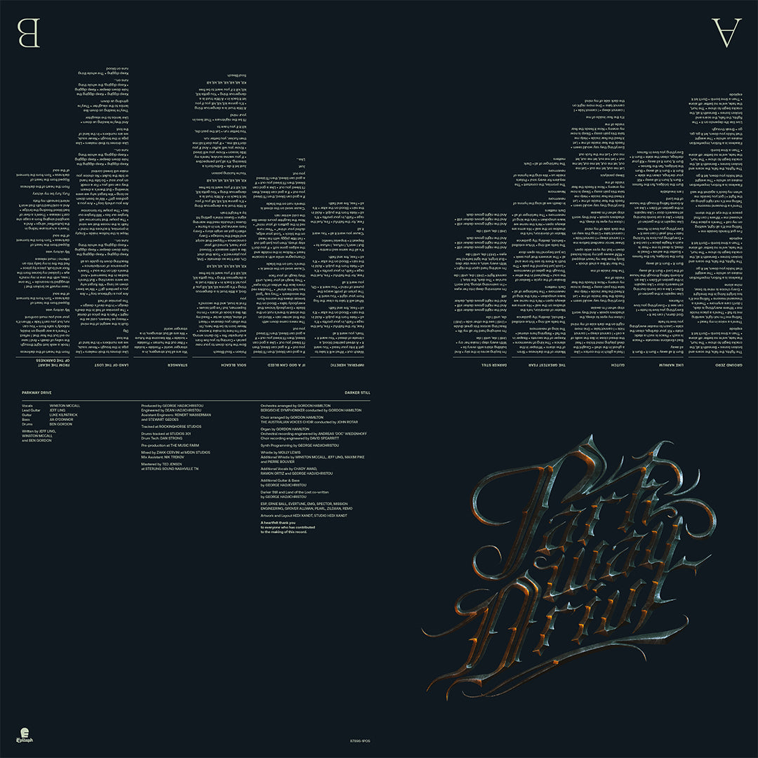 PARKWAY DRIVE 'DARKER STILL' LP (Limited Edition — Only 500 Made, Yell