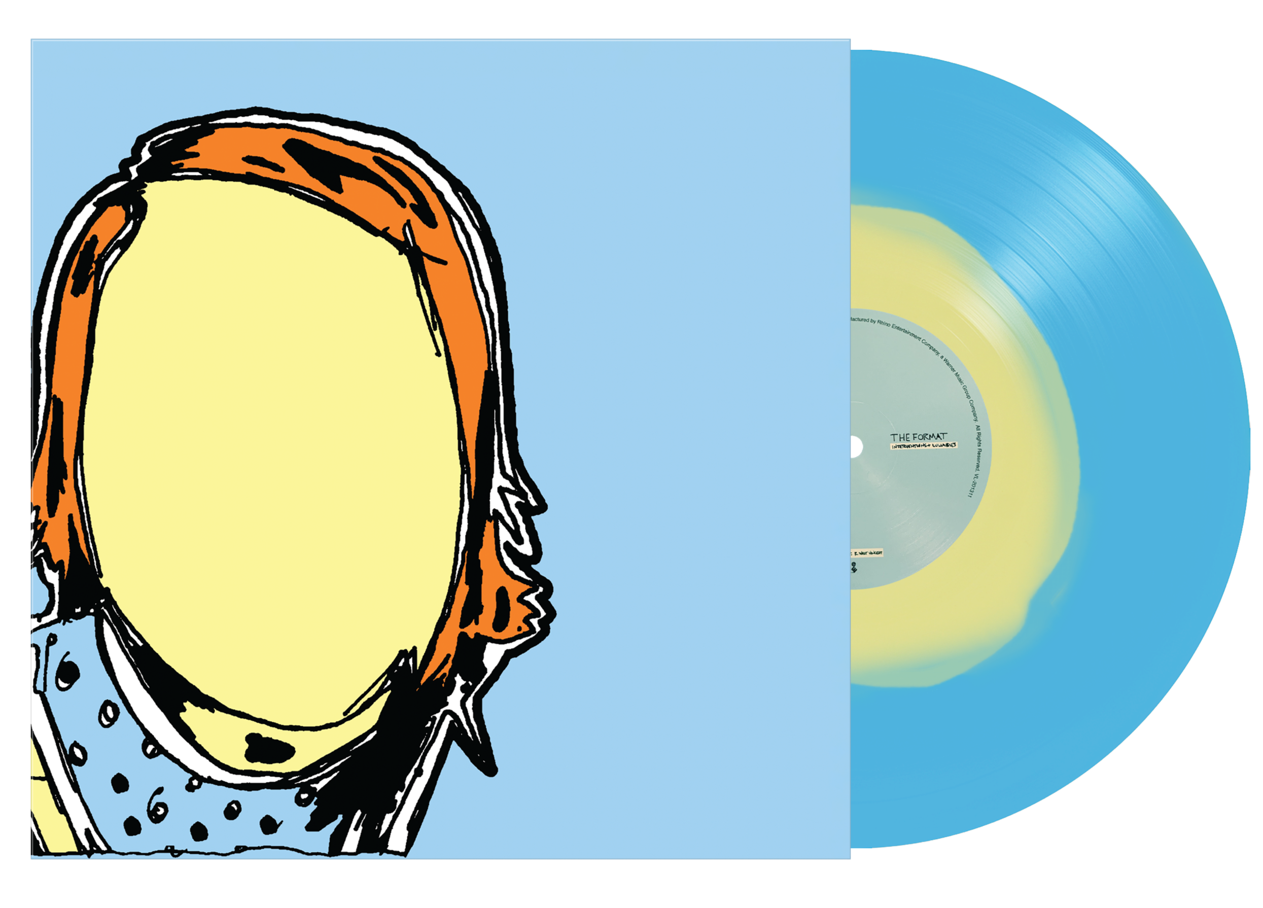 THE FORMAT ‘INTERVENTIONS & LULLABIES’ LP (Limited Edition – Only 350 made, Transparent Blue w/ Opaque Yellow Blob Vinyl)