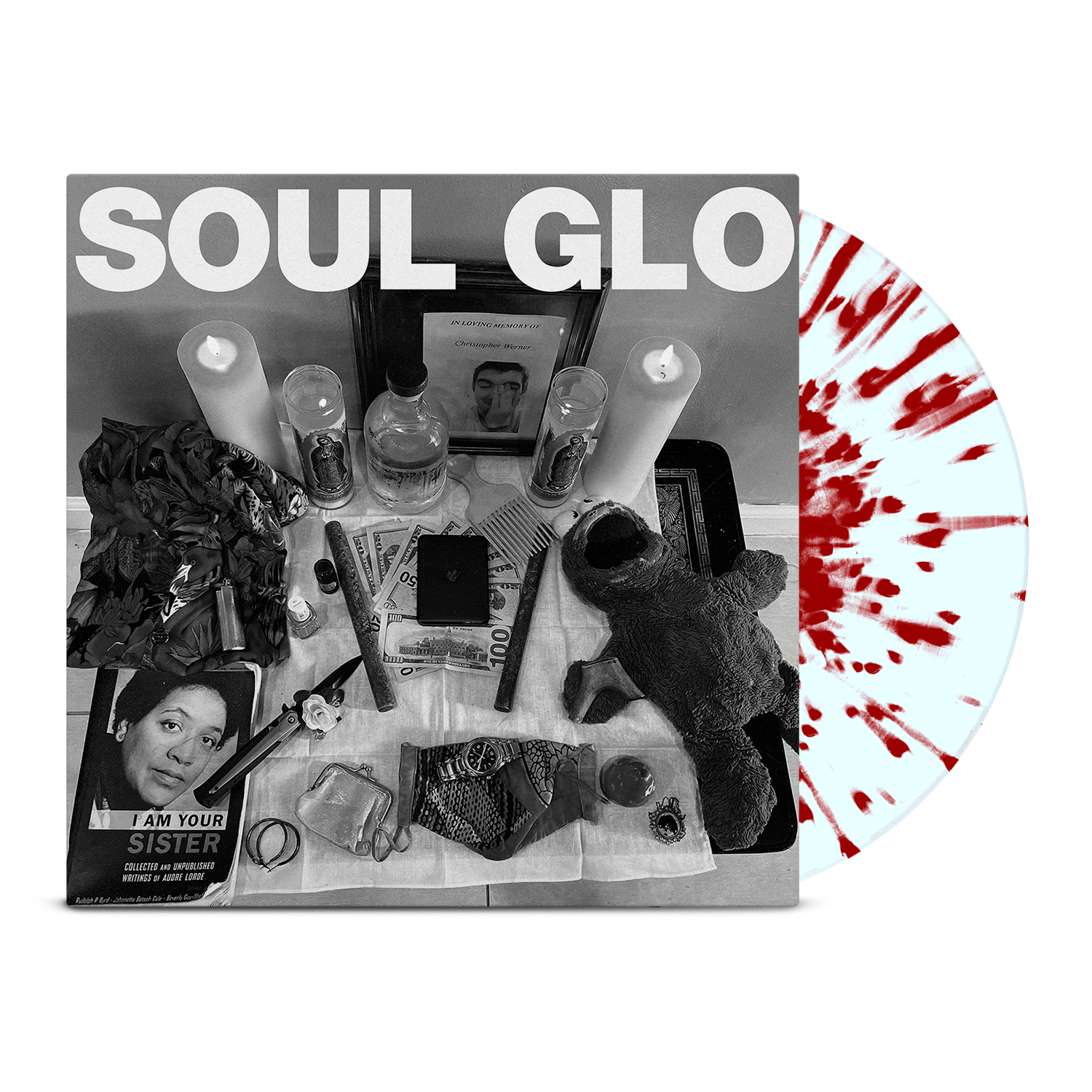 SOUL GLO 'DIASPORA PROBLEMS' LIMITED-EDITION ELECTRIC BLUE WITH RED SPLATTER LP — ONLY 300 MADE