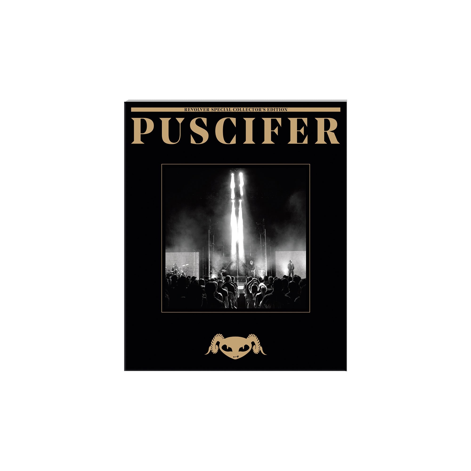 PUSCIFER x Revolver Special Collector's Edition Magazine w/ 'Global Probing, Live from Prescott' 2LP (Clear w/White Smoke)