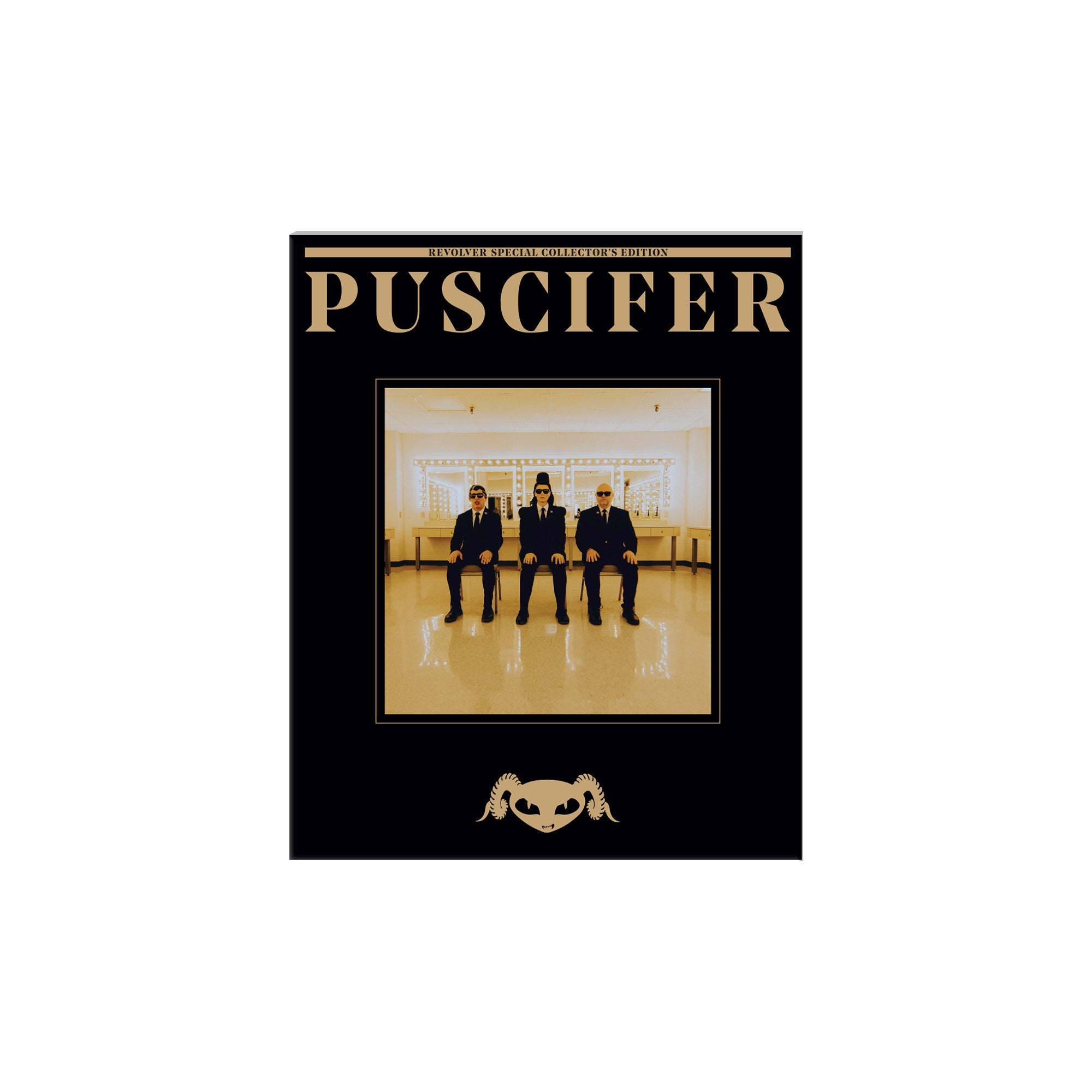 PUSCIFER x Revolver Special Collector's Edition Magazine w/ 'Global Probing, Live from Prescott' 2LP (Coke Bottle Clear w/Black Smoke)