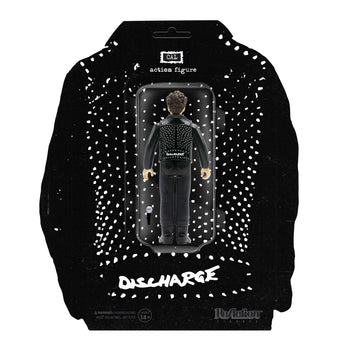 DISCHARGE REACTION PUNK ACTION FIGURE - CAL MORRIS WITH STUDDED LEATHER JACKET