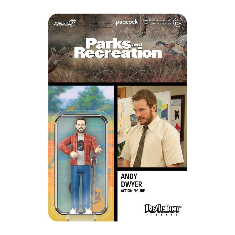 PARKS AND RECREATION REACTION WAVE 2 - ANDY DWYER (MOUSE RAT) ACTION FIGURE