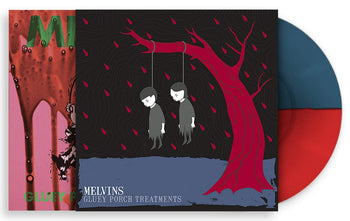 MELVINS ‘GLUEY PORCH TREATMENTS' LIMTED EDITION LP W/ MACKIE OSBORNE SCREEN PRINT WRAP (Red/Blue Vinyl)