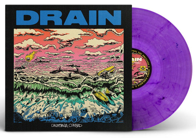 DRAIN 'CALIFORNIA CURSED' LP (Purple Vinyl)