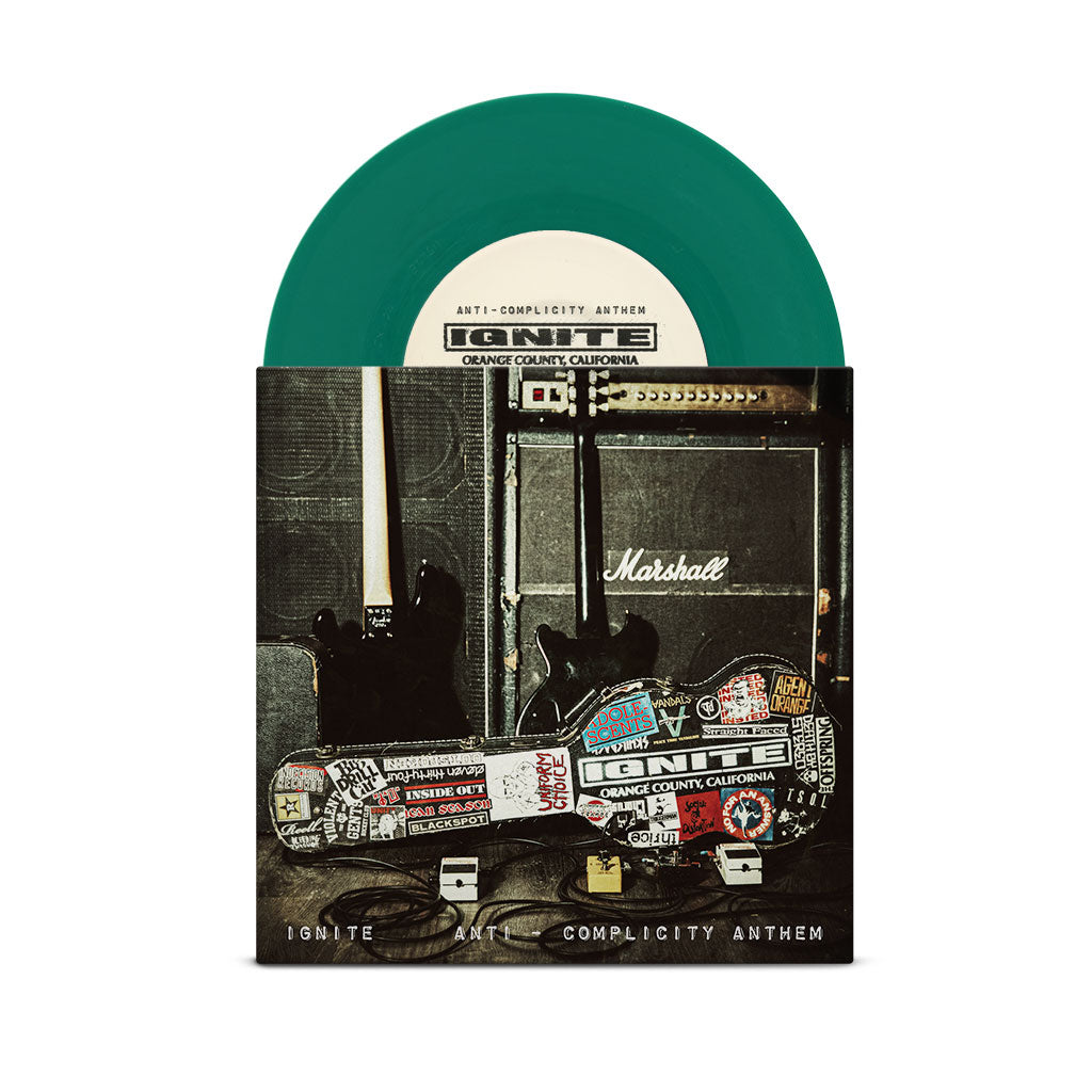 IGNITE 'ANTI-COMPLICITY ANTHEM B/W TURN XXI' 7" SINGLE (Green Vinyl)