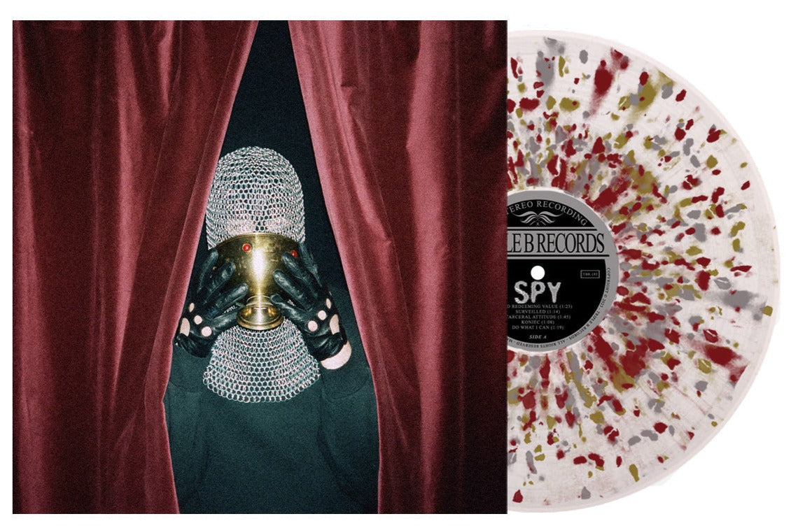 SPY ‘SATISFACTION’ LP (Limited Edition – Only 250 made, Ultra Clear w/ Maroon, Gold, & Silver Splatter Vinyl)