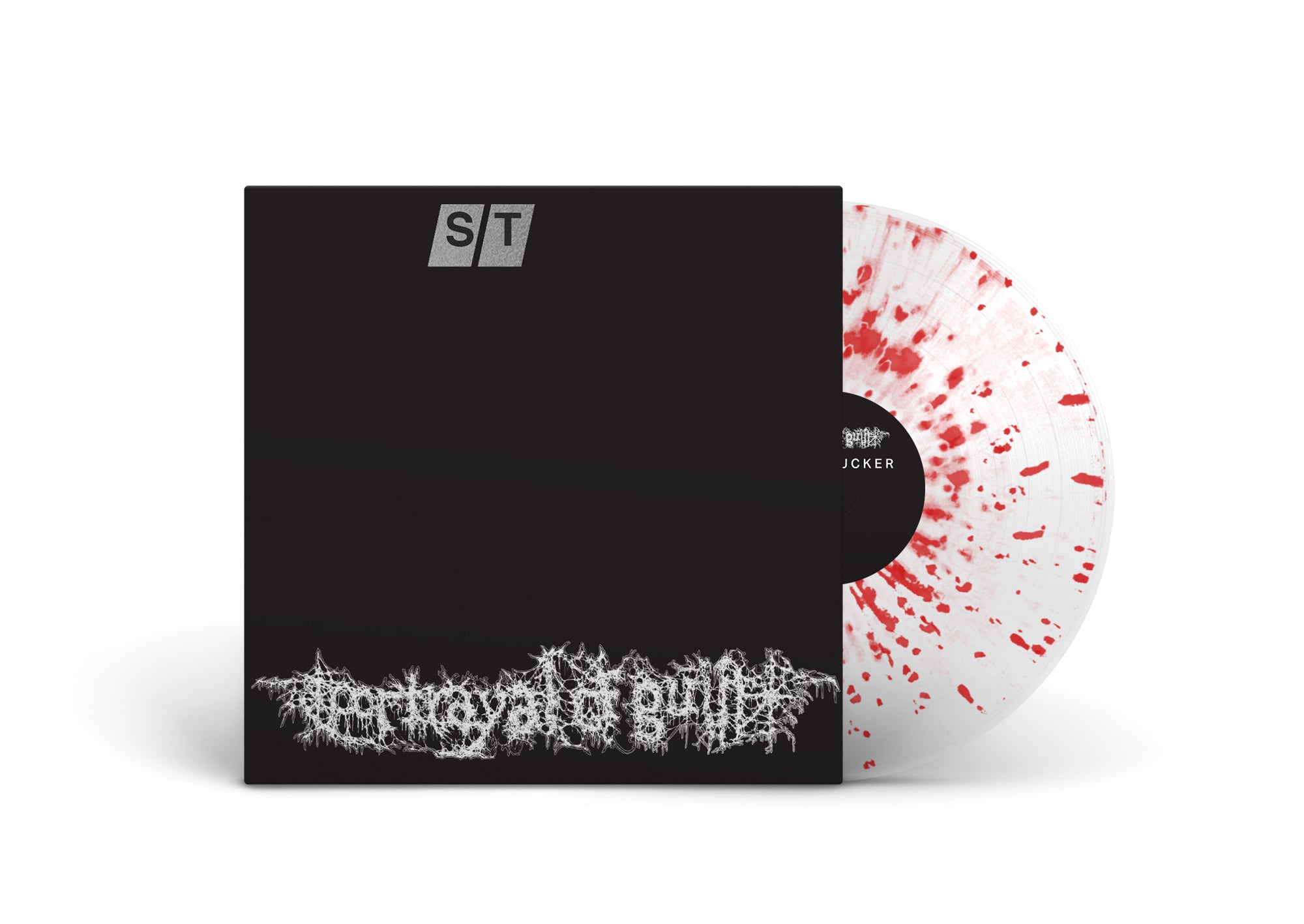 PORTRAYAL OF GUILT 'CHRISTFUCKER' LP (Limited Edition - Only 300 Made, Clear & Red Splatter Vinyl + Poster)