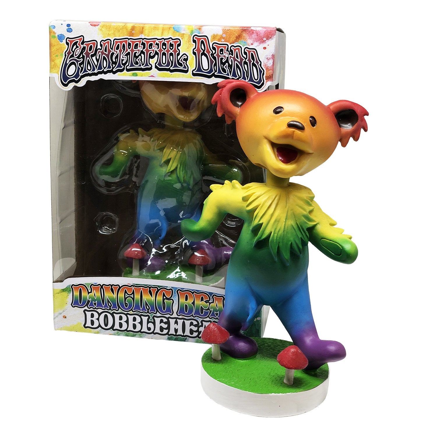 GRATEFUL DEAD DANCING BEAR BOBBLEHEAD - RAINBOW