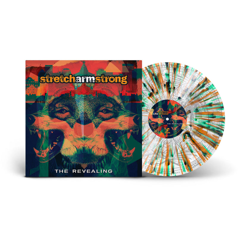 STRETCH ARM STRONG ‘THE REVEALING’ 12" EP (Limited Edition – Only 250 made, Cloudy White w/ Green/Orange Splatter & Silkscreened B-Side Vinyl)