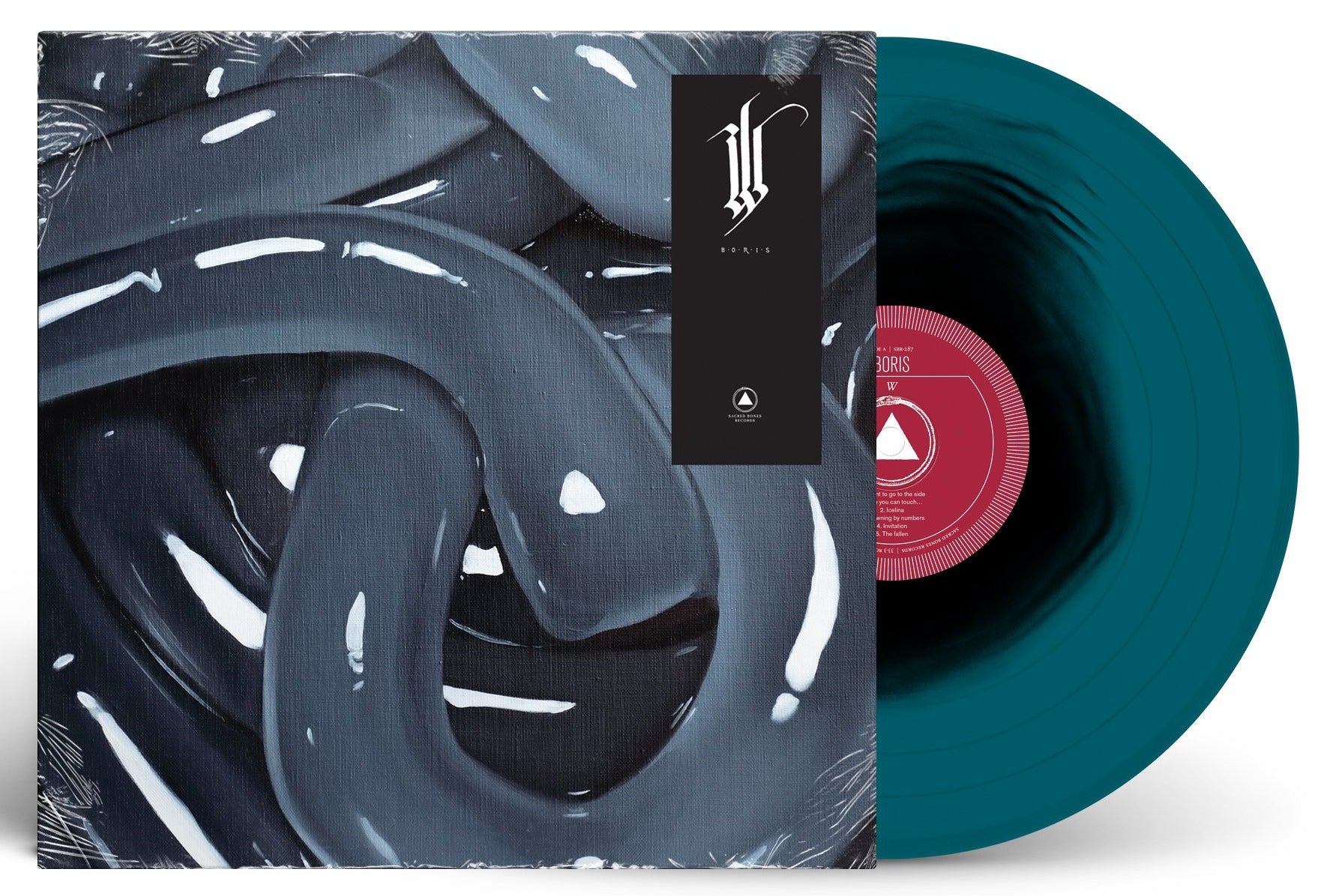 BORIS 'W' LP (Limited Edition - Only 300 Made, Sea Blue & Black Blob Vinyl)