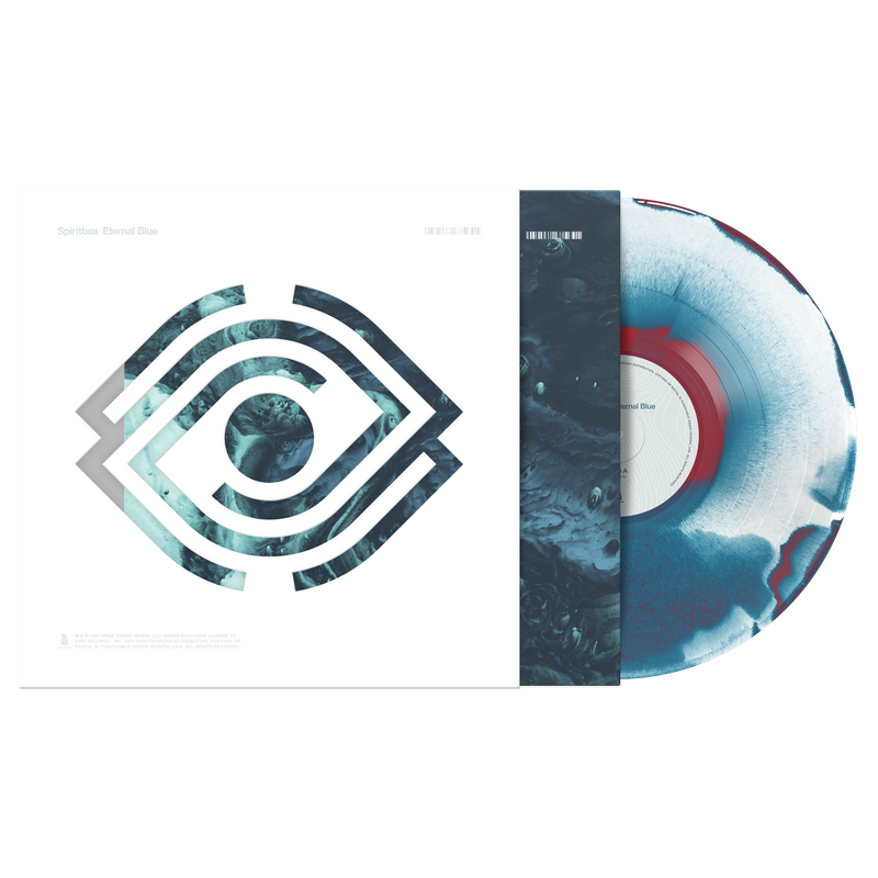 SPIRITBOX ‘ETERNAL BLUE’ LIMITED-EDITION WHITE, RED, AND BLUE SMUSH LP – ONLY 300 MADE