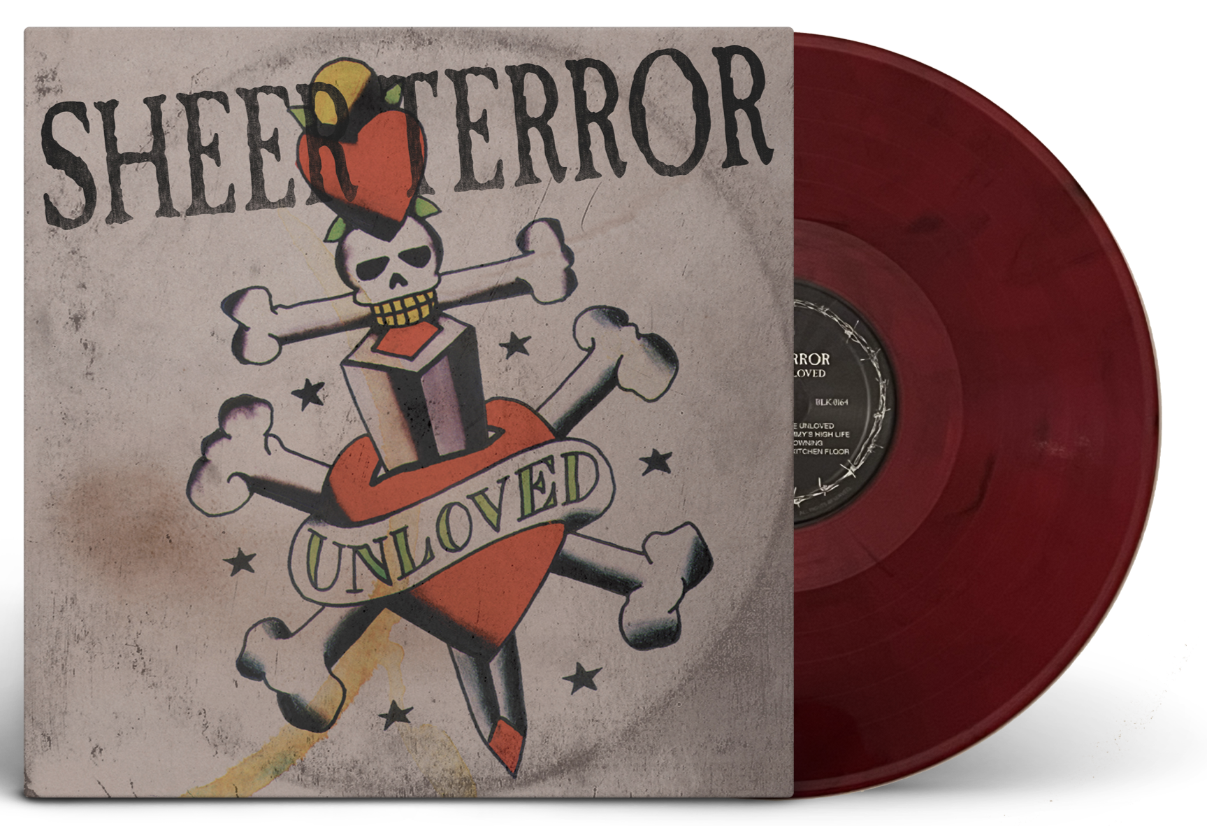 SHEER TERROR ‘OLD NEW BORROWED & BLUE’ LP (Limited Edition – Only 200 Made, Gold Opaque Vinyl)