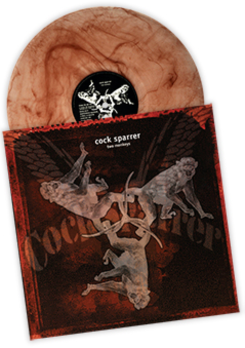 COCK SPARRER 'TWO MONKEYS' LP (Brown Smoke Vinyl)