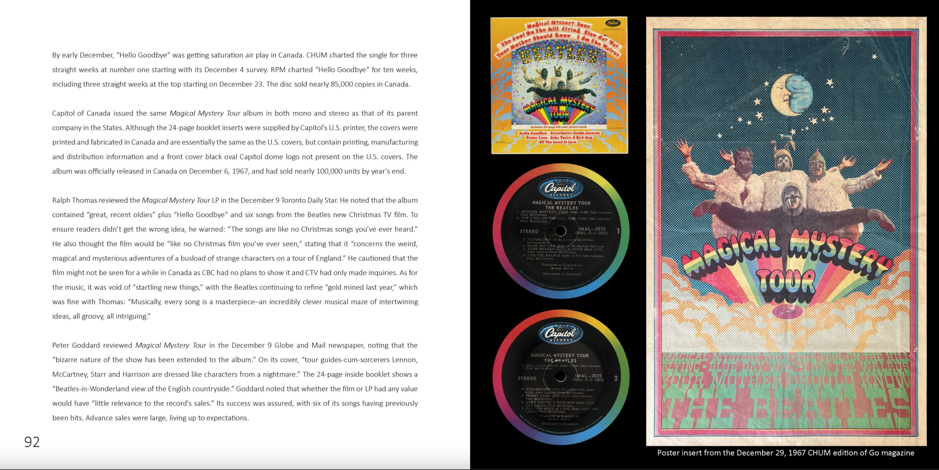 THE BEATLES MAGICAL MYSTERY TOUR AND YELLOW SUBMARINE BOOK