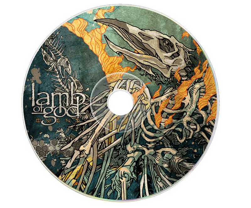 LAMB OF GOD 'OMENS'  LIMITED EDITION PICTURE DISC CD – ONLY 666 MADE