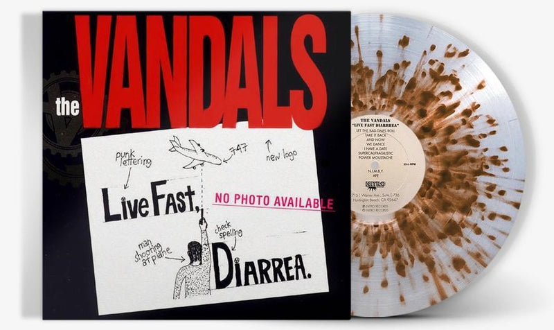 THE VANDALS 'LIVE FAST DIARRHEA' LP (25th Anniversary Edition, Explosive Brown Splatter Vinyl)