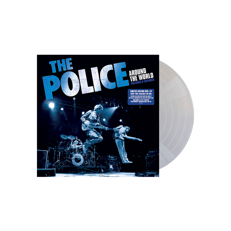 THE POLICE 'AROUND THE WORLD RESTORED & EXPANDED' LP + DVD  (Silver Vinyl)