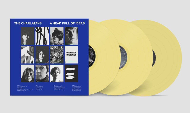 THE CHARLATANS 'A HEAD FULL OF IDEAS' 3LP (Yellow Vinyl)