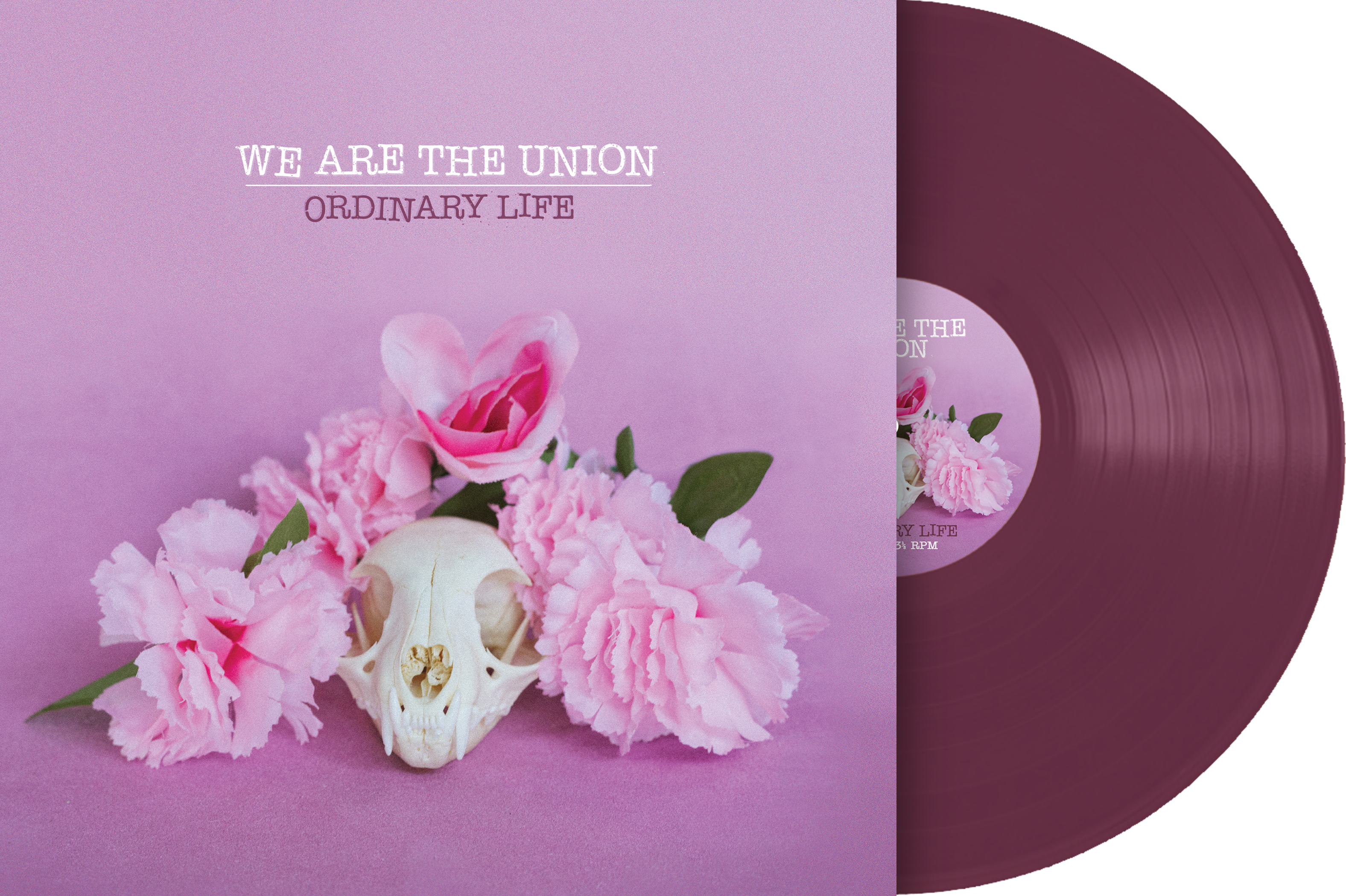 WE ARE THE UNION 'ORDINARY LIFE’ LP (Limited Edition — Only 100 Made, Transparent Purple Vinyl)