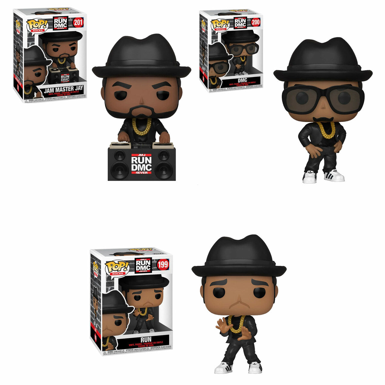 RUN DMC SET FUNKO POP! ROCKS FIGURE