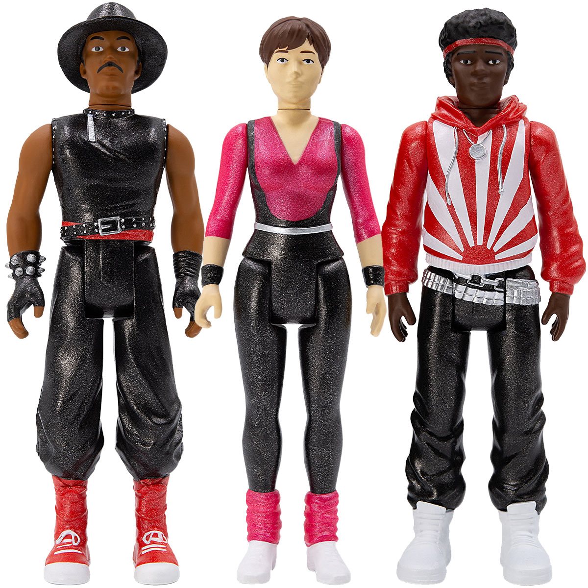 BREAKIN' REACTION FIGURES 'OZONE, SPECIAL K, TURBO 3 PACK (METALLIC)