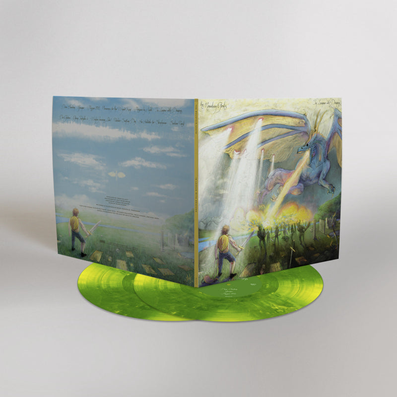 THE MOUNTAIN GOATS 'IN LEAGUE WITH DRAGONS' 2LP + 7" SINGLE (Yellow & Green Vinyl, Dragon Slipcase)