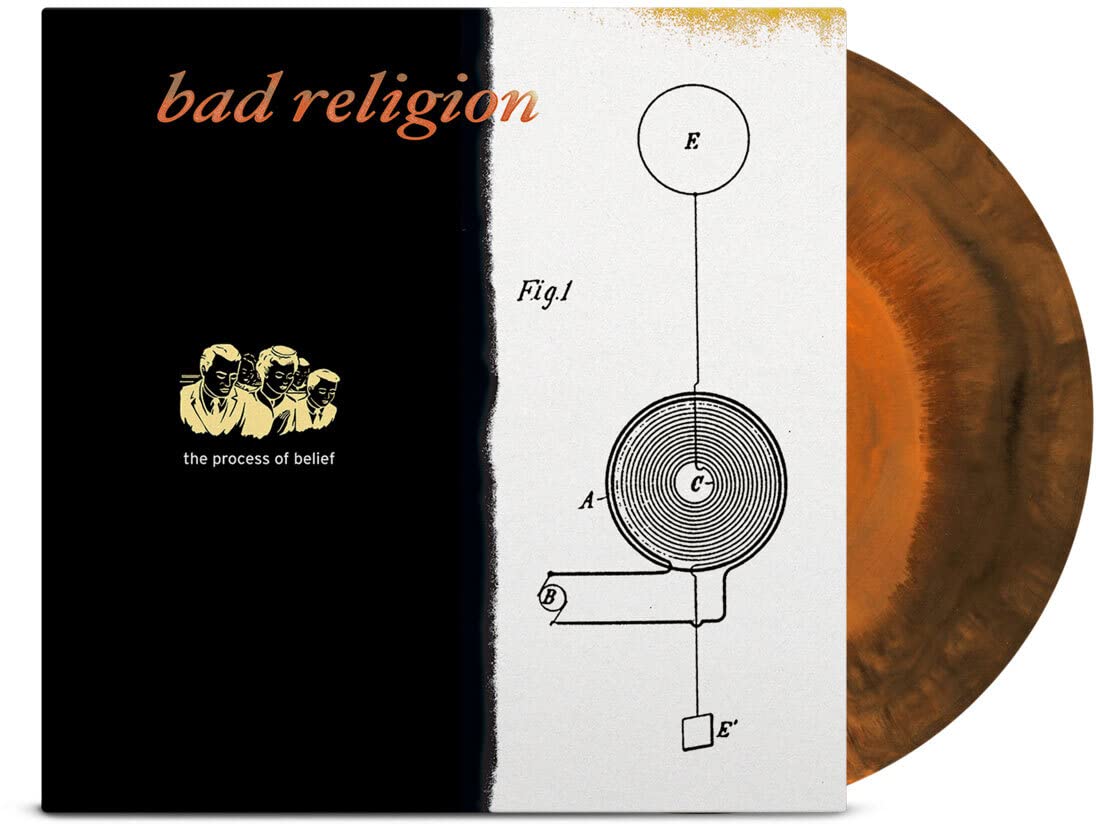 BAD RELIGION 'THE PROCESS OF BELIEF' LP (Anniversary Edition Orange & Black Vinyl)