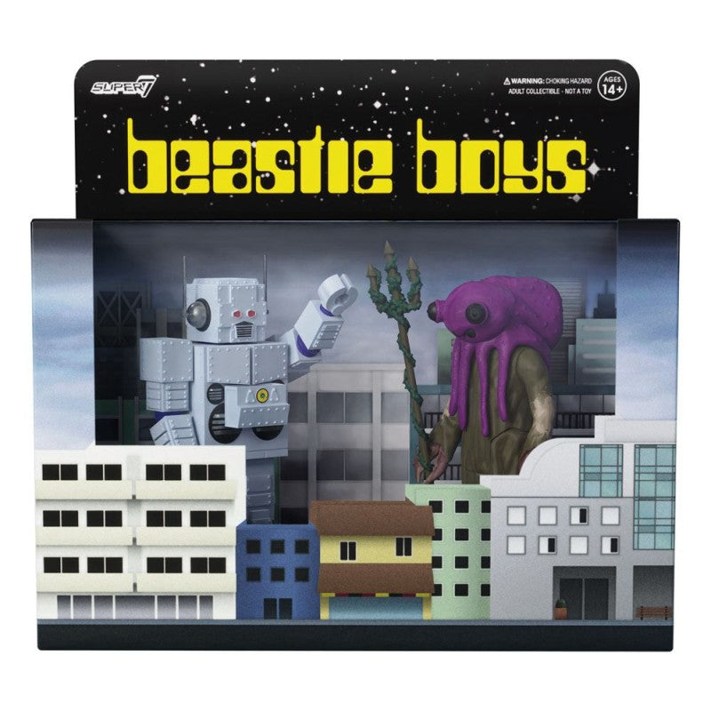 BEASTIE BOYS ACTION FIGURE BUNDLE: All 3 'SABOTAGE' REACTION FIGURES + 'INTERGALACTIC' 2-PACK