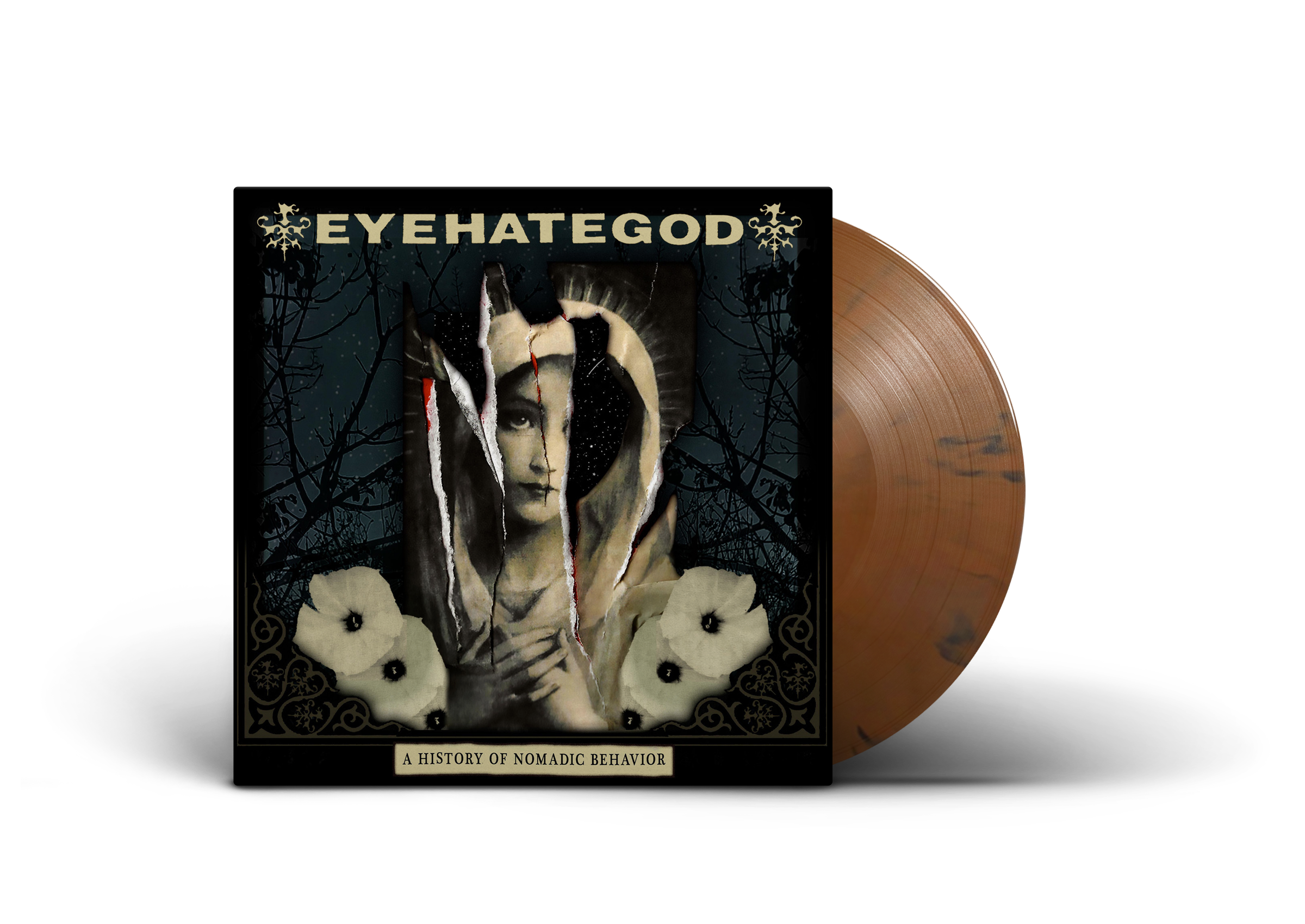 EYEHATEGOD ‘A HISTORY OF NOMADIC BEHAVIOR’ LP (Limited Edition — Only 300 Made, Brown Swirl Vinyl)