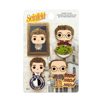 SEINFELD ALL CHARACTER FUNKO POP! 4 PACK PIN SET