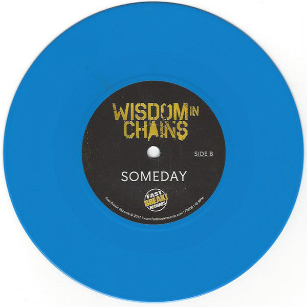 MADBALL/WISDOM IN CHAINS 'THE FAMILY BIZ' 7" SINGLE (Blue Vinyl)