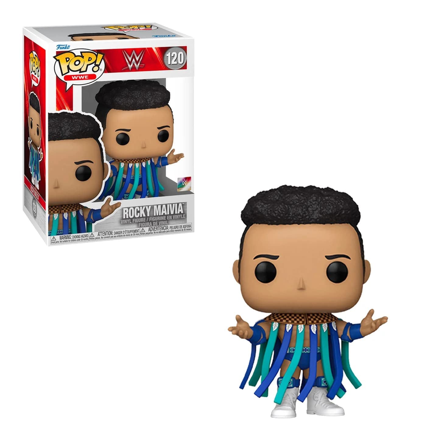 WWE ROCKY MAIVIA FUNKO METALLIC POP! FIGURE