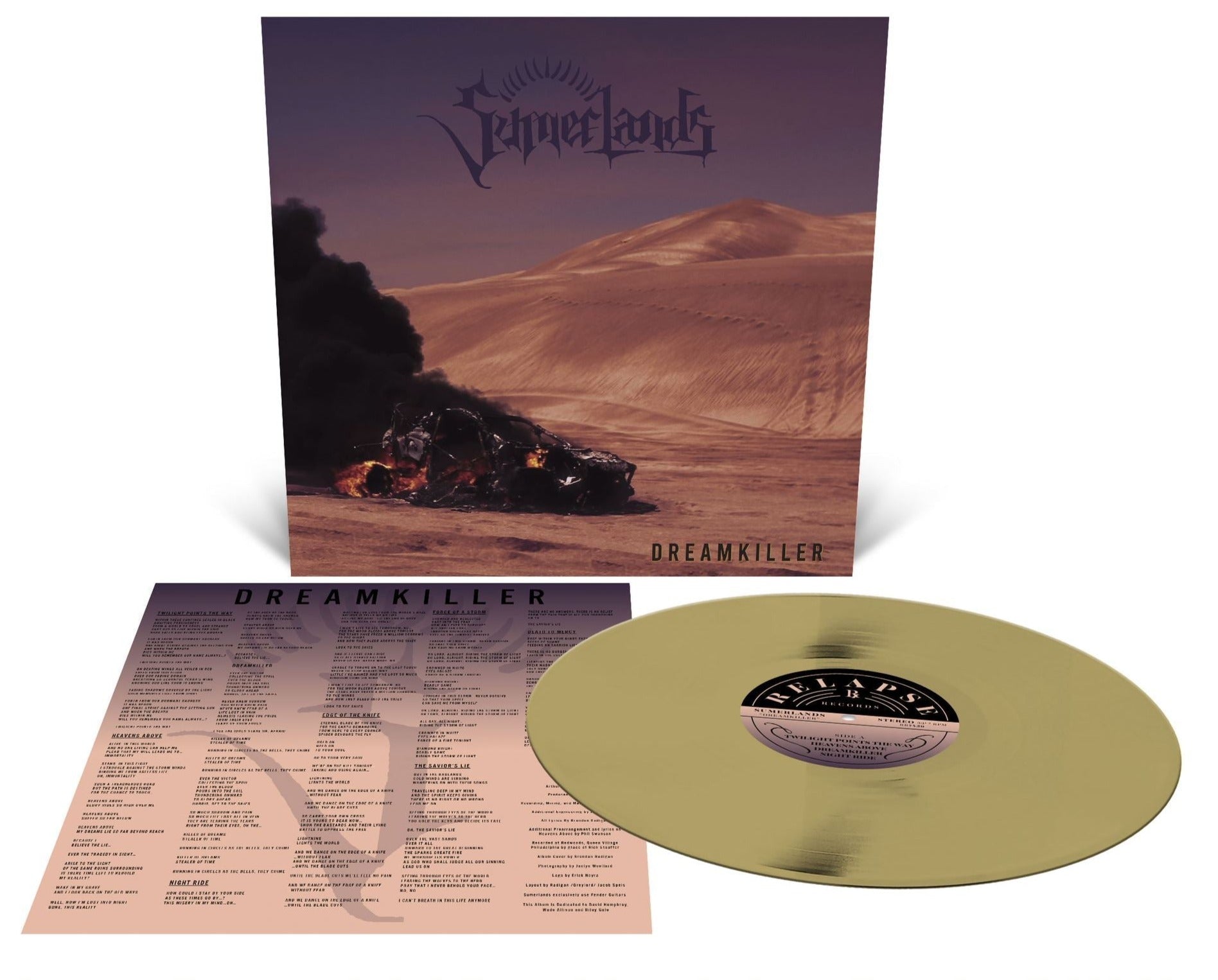 SUMERLANDS ‘DREAMKILLER’ LP (Limited Edition – Only 200 made, Gold Vinyl)