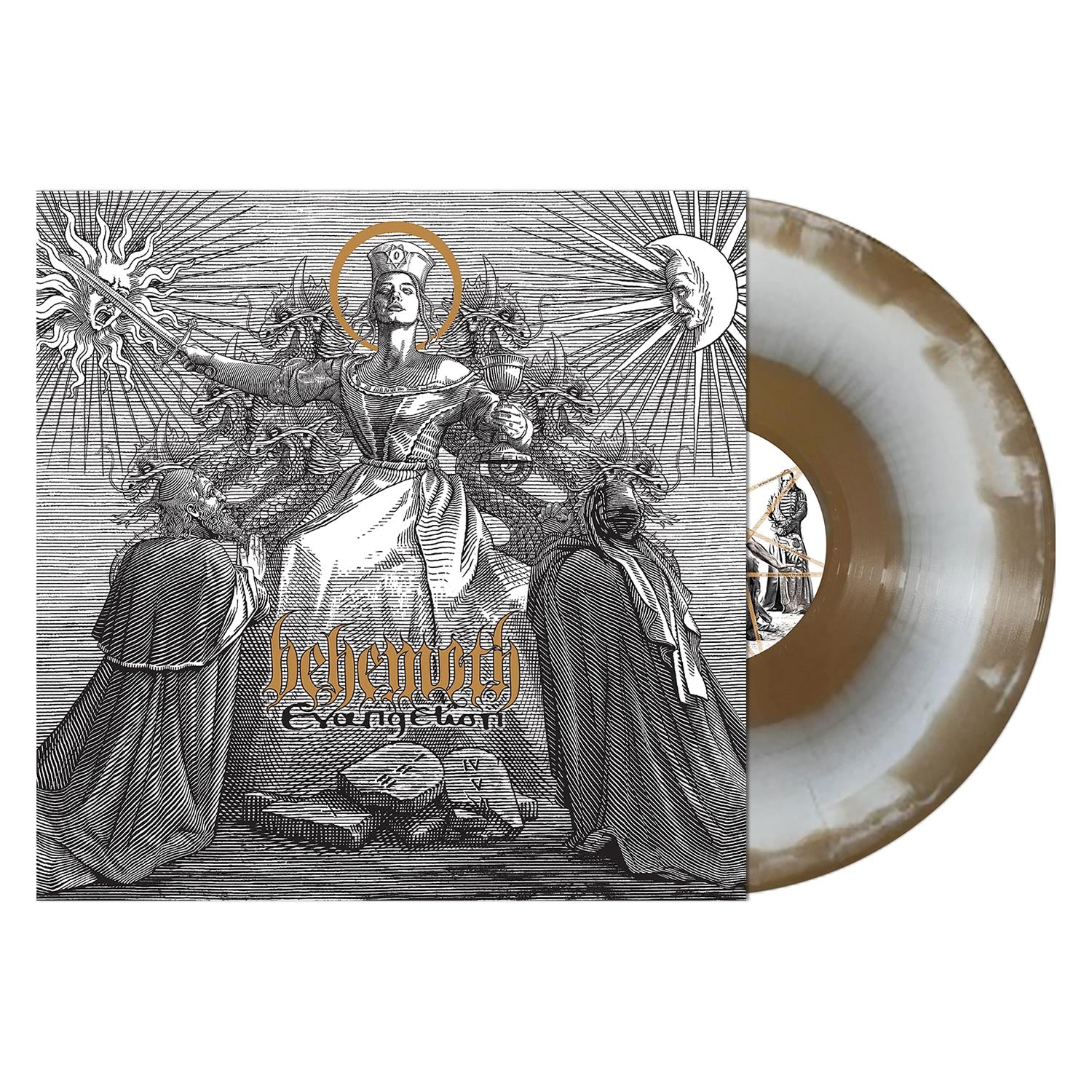 BEHEMOTH 'EVANGELION' LP (White Gold Melt Vinyl)